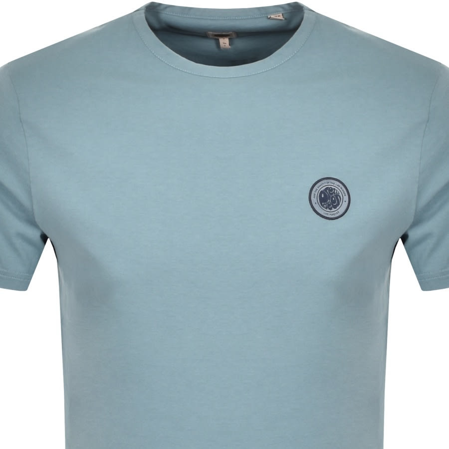 Alternative Image for ProductPretty Green Like Minded Crew Neck T Shirt Blue2